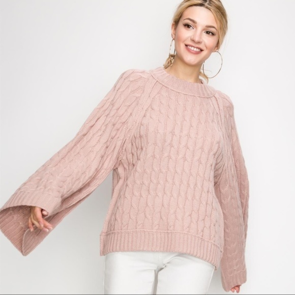 CHIC DOLLZ Blush Knit Sweater - Picture 2 of 4